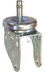 (image for) Yoke Axle & Nut; Swivel; 4" x 1-1/4"; Grip Ring; (13/16" x 2-3/16"); Zinc; 3/8" Bore; 1-9/16" Hub Length; 350#; Dust Cover (Mtl) (Item #88610)