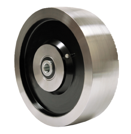 (image for) Caster; Swivel; 6" x 2"; Steel (Forged); Top Plate (4"x4-1/2"; holes: 2-5/8"x3-5/8" slotted to 3"x3"; 3/8" bolt); Zinc; Roller Brng; 1250#; Temp to 1300 deg. (Item #65864)