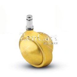 (image for) Caster; Ball; Swivel; 2-1/2"; Metal/ Zinc; Grip Ring; 7/16"x7/8"; Brass; Acetyl/ Resin Brng; 100# (Item #69542)