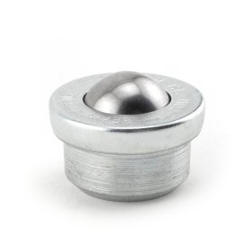 (image for) Ball Transfer; 1" Stainless Steel ball; Round drop-in Base; 1-3/8" diam x 5/8" deep; Carbon Steel housing; 200#; 5/8" load height (Item #89245)