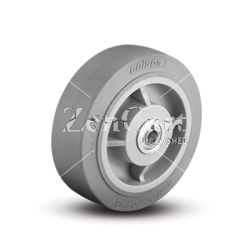 (image for) Wheel; 4" x 2"; Thermoplastized Rubber (Gray); Plain bore; 300#; 1-3/16" Bore; 2-3/16" Hub Length (Item #89523)