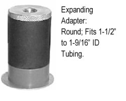 (image for) Caster; Swivel; 5" x 1-1/4"; PolyU on PolyO (Gray); Expandable Adapter (1-1/2" - 1-9/16" ID tubing); Zinc; Precision Ball Brng; 300#; Dust Cover (Item #64267)