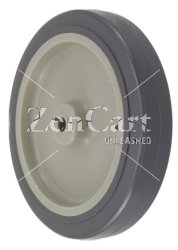 (image for) Leveling Caster; Swivel; 5x1-1/4; PolyU on PolyO; Plate (2-3/8x3-5/8; holes: 1-3/4x2-7/8 slots to 3; 5/16 bolt); 250#; Load height: 9.8" - 11.44"; Pedal Brake (Item #66942)