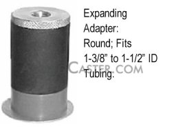 (image for) Caster; Swivel; 3" x 1-1/4"; (Blue); Expandable Adapter (1-3/8" - 1-1/2" ID tubing); Zinc; Ball Brng; Wgt Cap: 250# (Item #69962)