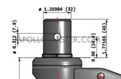 (image for) Caster; Swivel; 5" x 1-1/4"; TPR Rubber (Gray); Round Stem; 32mmx45mm (8mm hole 1" up); Chrome; Precision Ball Brng; 260#; Total Lock; Thread guards (Item #62770)