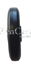 (image for) Wheel; 4" x 1-1/4"; Crowned Polyolefin; Plain bore; 1/2" Bore; 1-9/16" Hub Length; 350# (Item #87554)