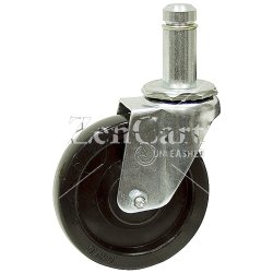 (image for) Caster; Swivel; 5" x 2"; Phenolic; Grip Ring (13/16" x 2-3/16"); Zinc; Roller Brng; 400# (Item #64658)