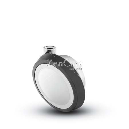 (image for) Caster; Ball; Swivel; 3"; Rubber; Hard; Stemless; Chrome; Reg or Bright; Acetyl/ Resin Brng; 100# (Receives Shepherd 3/8" x 1-3/4" long stem) (Item #69602)