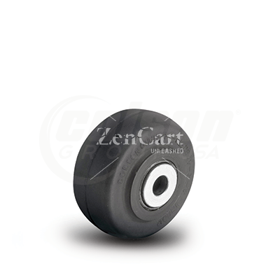 (image for) Wheel; 2" x 7/8"; 70A Rubber (Soft; non-marking); Ball Brng; 5/16" Bore; 1-1/8" Hub Length; 75#; 3-year Warranty (Item #87587)