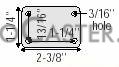(image for) Caster; Std; Swiv; 3" x 15/16"; Rubber; Soft; Plate; 1-1/4"x2-3/8"; holes: 13/16"x1-1/4"; 3/16" bolt; Chrome; Prec Ball Brng; Hooded; Brake; Thread Guards; 110# (Item #65775)