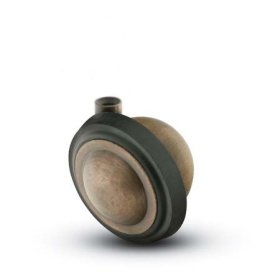 Caster; Ball; Swivel; 3"; Rubber; Hard; Stemless; Antique; Acetyl/ Resin Brng; 100# (Receives Shepherd 3/8" x 1-3/4" long stem) (Item #69596)