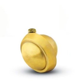 Caster; Ball; Swivel; 2-1/2"; Metal/ Zinc; Stemless; Brass; Acetyl/ Resin Brng; 100# (Item #69543)
