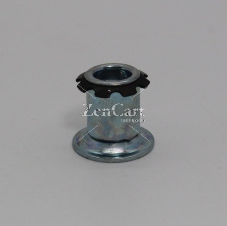 (image for) Socket; 1/2" OD (fits 5/8" OD 16 ga Tubing); Steel Spring Retention Threaded Stem Receiver; accepts 1/4"-20TPI Stem; Round (Being discontinued) (Item #88241)
