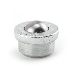 (image for) Ball Transfer; 1" carbon steel ball; Round drop-in Base; 1-3/8" diam x 5/8" deep; Carbon Steel; 200#; 5/8" load height (Item #89246)
