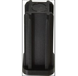 Caster Socket (square); Grip Ring: 0.625" O.D.; Plastic; for 16 ga 3/4" Tubing; fits 7/16" connectors up to 2" long. (Item #89596)