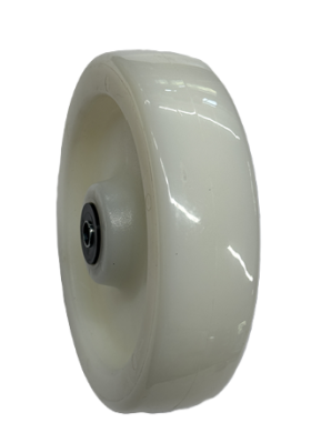 (image for) Wheel; 5" x 2"; Shore D85 White Nylon; Sealed Prec Ball Brngs; 1/2" Bore; 2-7/16" Hub Length; 900# (Item #87243)