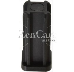 (image for) Caster Socket (square); Grip Ring: 0.625" O.D.; Plastic; for 16 ga 3/4" Tubing; fits 7/16" connectors up to 2" long. (Item #89596)