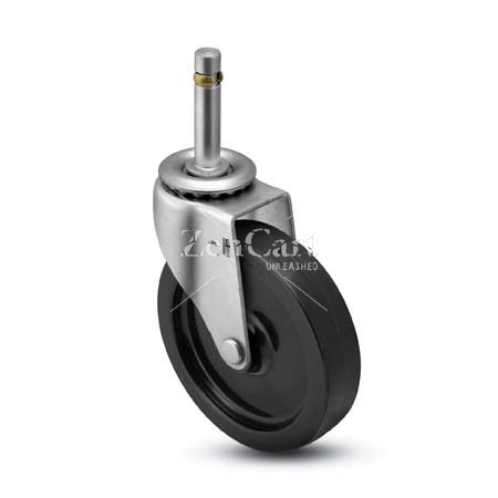 (image for) Caster; Swivel; 3" x 13/16"; Polyolefin; Grip Ring (7/16" x 7/8"); Zinc; Plain bore; 120# (Item #65128)