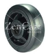 (image for) Wheel; 6" x 1-1/2"; Rubber on Cast Iron; Roller Brng; 3/4" Bore; 1-7/8" Hub Length; 400# (Item #87642)