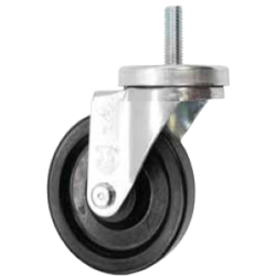 Caster; Swivel; 5" x 1-1/4"; Phenolic; Threaded Stem (1/2"-13TPI x 1-1/2"); Zinc; Steel Top Hat Spanner; 350#; Dust Cover (Mtl) (Item #65415)