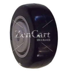 (image for) Wheel; 3" x 1-1/4"; PolyU on PolyO (Blue); Precision Ball Brng; 3/8" Bore; 1-5/8" Hub Length; 250# (Item #89022)