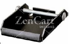 (image for) Caster Quick Change Plate; weld-on or bolt-on style; Steel; for Plate 4"x4-1/2"; Unplated; Receiving width 4-1/8". 5/32" Thick. [NOT COMPATIBLE with Pos Locks] (Item #88960)