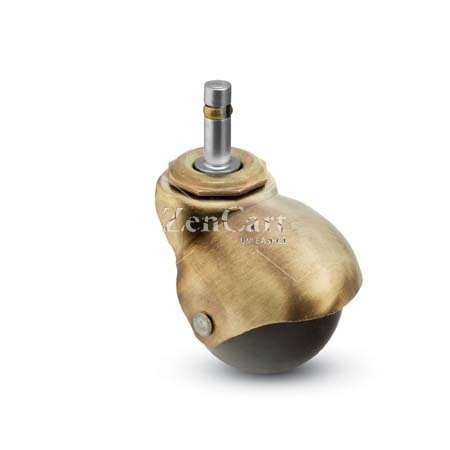 (image for) Caster; Spher; Swivel; 2"; Polyolefin; Grip Ring; 3/8"x1"; Antique; Plain bore; 80# (Item #69074)