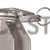 (image for) Caster; Swivel; 4" x 2"; Cast Iron; Plate; 4"x4-1/2"; holes: 2-5/8"x3-5/8" (slots to 3"x3"); 3/8" bolt; Zinc; Roller Brng; 700#; Position Lock (Item #69547)
