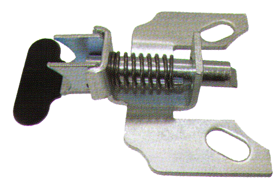 Position Lock Brake; Steel; Foot activated; Bolt-on style; Works with most 4\"x4-1/2\" notched caster plates. Not for Pneumatic or Flat-free wheels. (Item #88865)