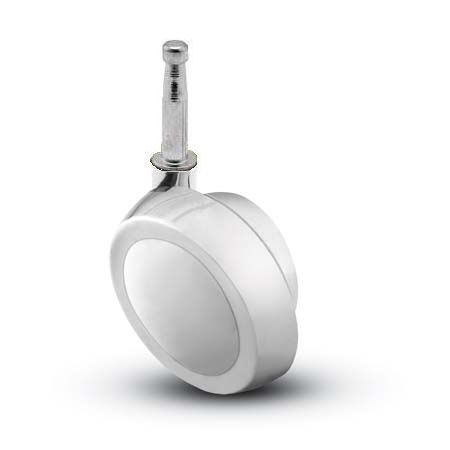 (image for) Caster; Ball; Swivel; 1-1/2\"; Metal/ Zinc; Grip Neck; 5/16\"x1-1/2\"; Bright Chrome; Acetyl/ Resin Brng; 40# (Item #68532)