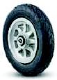 (image for) Wheel; 6" x 1-1/4"; Flat Free (Black); Ball Brng; 150#; 3/8" Bore; 1-9/16" Hub Length. Performs like item 89756 but requires no air and never goes flat. (Item #89754)