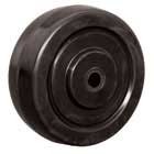 (image for) Wheel; 3" x 1"; Rubber; Soft; Plain bore; 130#; 5/16" Bore; 1-1/4" Hub Length (Item #89644)