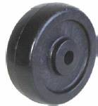(image for) Wheel; 4" x 1-1/4"; Glass/ Nylon Hi-Temp (Bk); Plain Bore; 1/2" Bore; 1-5/8" Hub Length; 700#; High Temp Moist (490 cont to 550 deg intermittent) (Item #87523)