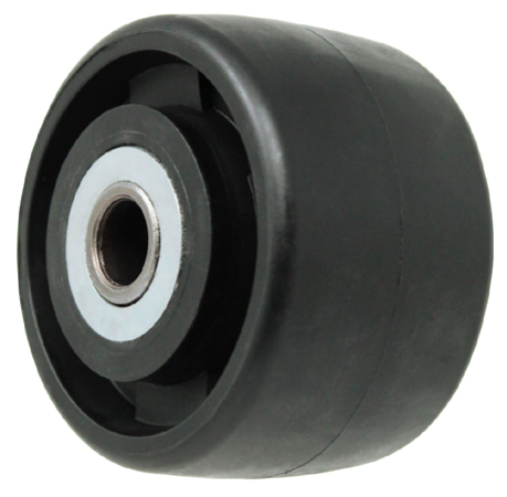 Wheel; 2\" x 13/16\"; Glass/ Nylon; Plain bore; 5/16\" Bore; 63/64\" Hub Length; 200# (Item #87122)