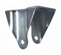(image for) Yoke; Rigid; 3-1/2" x 1-1/4"; Top Plate (2-3/8"x3-5/8"; holes: 1-3/4"x2-7/8" slotted to 3"; 5/16" bolt); Zinc; 3/8" Bore; 1-9/16" Hub Length; 350# (Item #88751)
