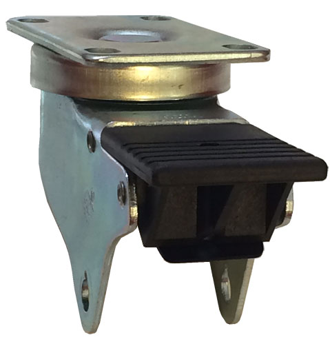 (image for) Yoke Axle & Nut; Swivel; 3-1/2\" x 1-1/4\"; Plate (2-3/8\"x3-5/8\"; holes: 1-3/4\"x2-7/8\" slotted to 3\"; 5/16\" bolt); 3/8\" Bore; 1-9/16\" Hub Length; 350#; Total Lck (Item #88598)