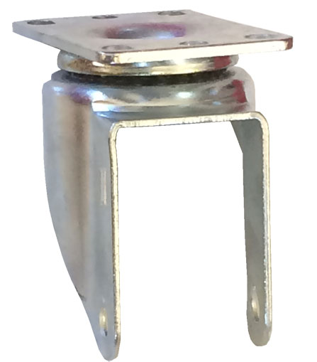 (image for) Yoke Axle & Nut; Swivel; 4\" x 1-1/4\"; Top Plate (2-3/8\"x3-5/8\"; holes: 1-3/4\"x2-7/8\" slotted to 3\"; 5/16\" bolt); Zinc; 3/8\" Bore; 1-9/16\" Hub Length; 350# (Item #88755)