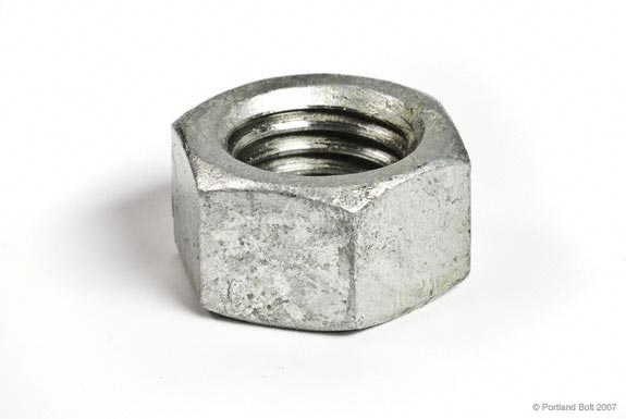 (image for) Lock Nut; 3/8\" for 3/8\" bolt (Coarse thread will be shipped unless fine thread is specified in the order notes). (Item #88882)