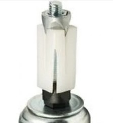 Expandable Adapter Kit; Round; For 1.14"-1.29" ID tubing; Use with Medcaster NG Series Hollow Kingpin. Comes w/ Zinc Bolt (Item #87070)