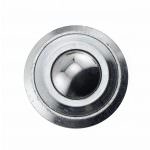 (image for) Ball Transfer; 1-3/16"; Stainless Steel ball matl; Threaded Stem (3/8"-16TPI x 1"); Stainless Steel housing; 750#; 17/32" load height; Hi temp (400 deg) (Item #87652)
