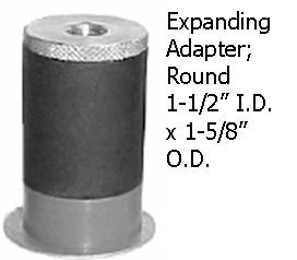 (image for) Caster; Swivel; 5x1-1/4; ThermoPlstc Rbr Round (Gray); Expandable Adapter (1.426" - 1.589" ID tubing); Zinc; Delrin Spanner; 300# (Item #66903)