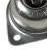 (image for) Ball Transfer; 1" carbon steel ball and Housing; Flange (2"x2-3/4"; 2-hole spacing: 2-3/16"; 3/16" bolt); 75#; 1-3/16" height (Item #89362)