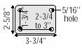 (image for) Caster; Swivel; 4" x 1-1/4"; TPR Rubber (Gray); Plate (2-5/8"x3-3/4"; holes: 1-3/4"x2-7/8" slotted to 3"); Chrome; Prec BB; 240#; Total Lock; Thread Guards (Item #66296)