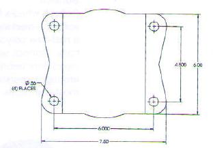 (image for) Caster; Rigid; 10" x 3"; V-Groove (1-3/8) Ductile Steel; Top Plate (6"x7-1/2"; holes: 4-1/2"x6"; 1/2" bolt); Zinc; Prec Tapered Brng; 5500# (Item #65329)