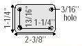 (image for) Caster; Std; Swiv; 3" x 15/16"; Rubber; Soft; Plate; 1-1/4"x2-3/8"; holes: 13/16"x1-1/4"; 3/16" bolt; Chrome; Prec Ball Brng; Hooded; Brake; Thread Guards; 110# (Item #65775)