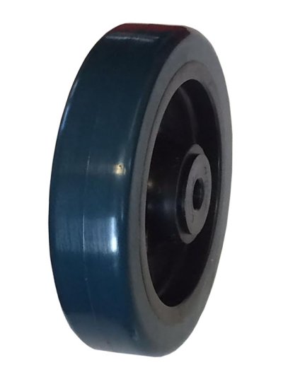 (image for) Wheel; 4" x 1-1/2"; PolyU on PolyO (Usu Red or Blue); Roller Brng; 1/2" Bore; 1-15/16" Hub Length; 500# (Item #87528)