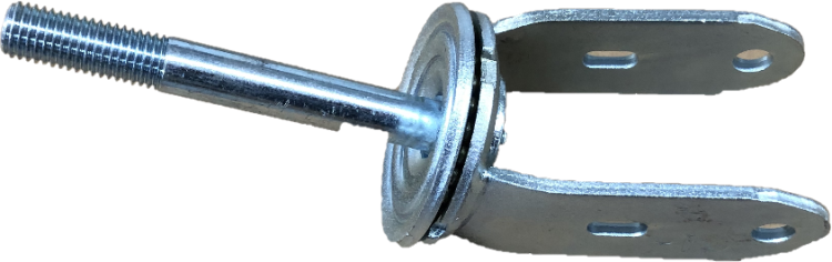 (image for) Yoke; Swivel; 6" x 2"; Threaded Stem; 3/4"-10TPI x5-1/2" (2" threaded); Zinc; 1/2" Bore; 2-1/2" Hub Length; 1200# (Item #87893)