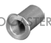 (image for) Steel Top Hat Bushing; 1/2" OD x 11/16" shoulder length; 13/16" overall length; 3/8" Bore; 2 per wheel; 3/4" width of flange. Made in USA (Item #88528)