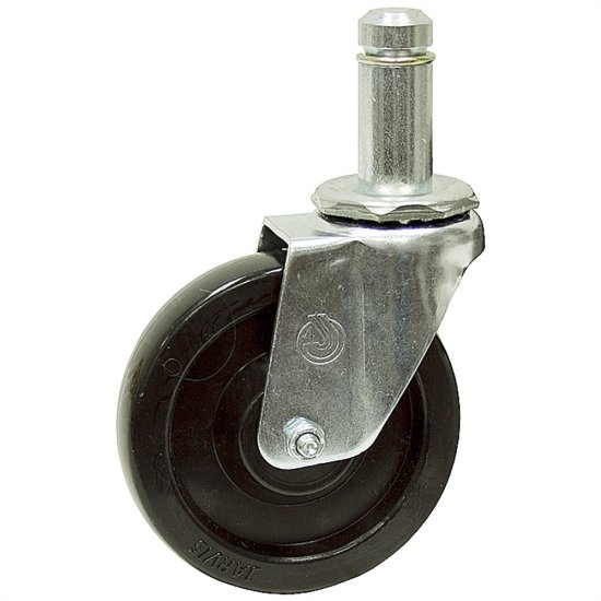 (image for) Caster; Swivel; 5" x 2"; Phenolic; Grip Ring (13/16" x 2-3/16"); Zinc; Roller Brng; 400# (Item #64658)