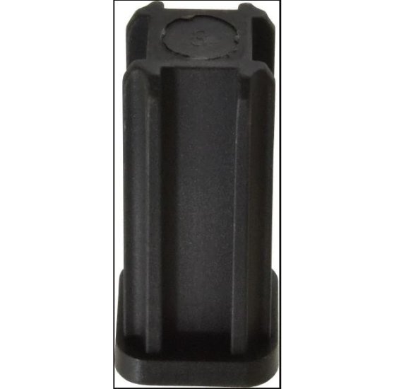 (image for) Caster Socket (square); Grip Ring: 0.625" O.D.; Plastic; for 16 ga 3/4" Tubing; fits 7/16" connectors up to 2" long. (Item #89596)